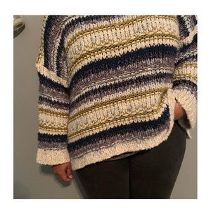 Free People Chunky, Woven Sweater • XL